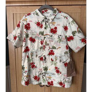 California Cowboy High Water Shirt Men's Size L Terry Lined Surf Santa NWT